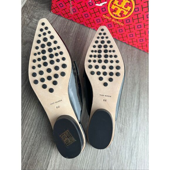 TORY BURCH Pointed-Toe Backless Loafers Size US 6 $478 - Picture 11 of 12